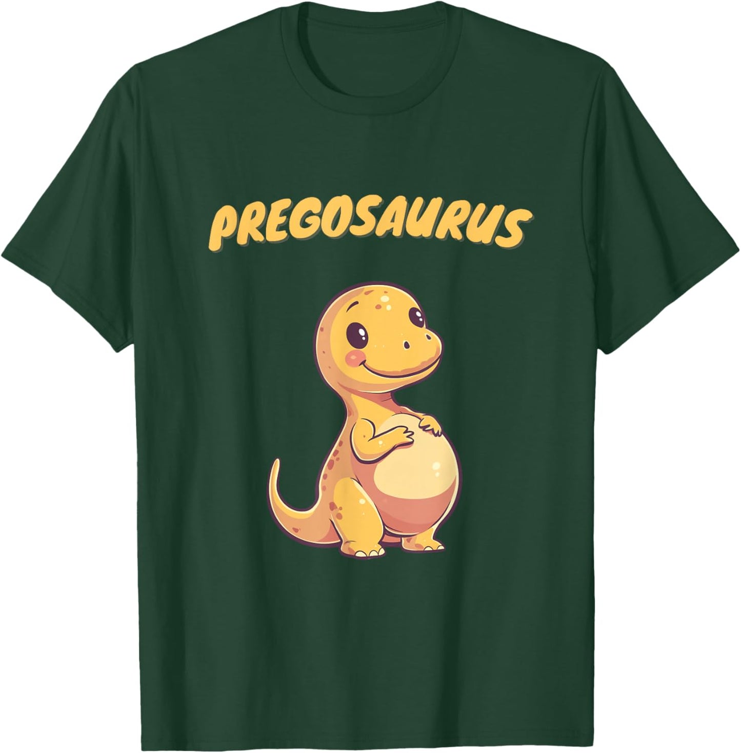 Pregosaurus Baby Ankündigung für Schwangere Dinosaurier T-Shirt - T-Shirt | Forest
