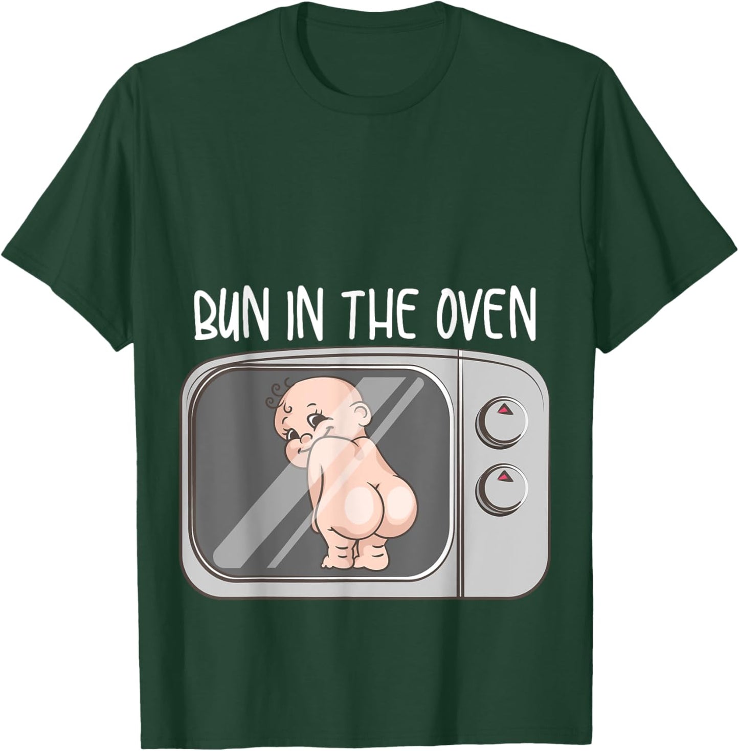 Funny Bun In The Oven Gift | Cute Expecting Pregnant Women T-Shirt - T-Shirt | Forest