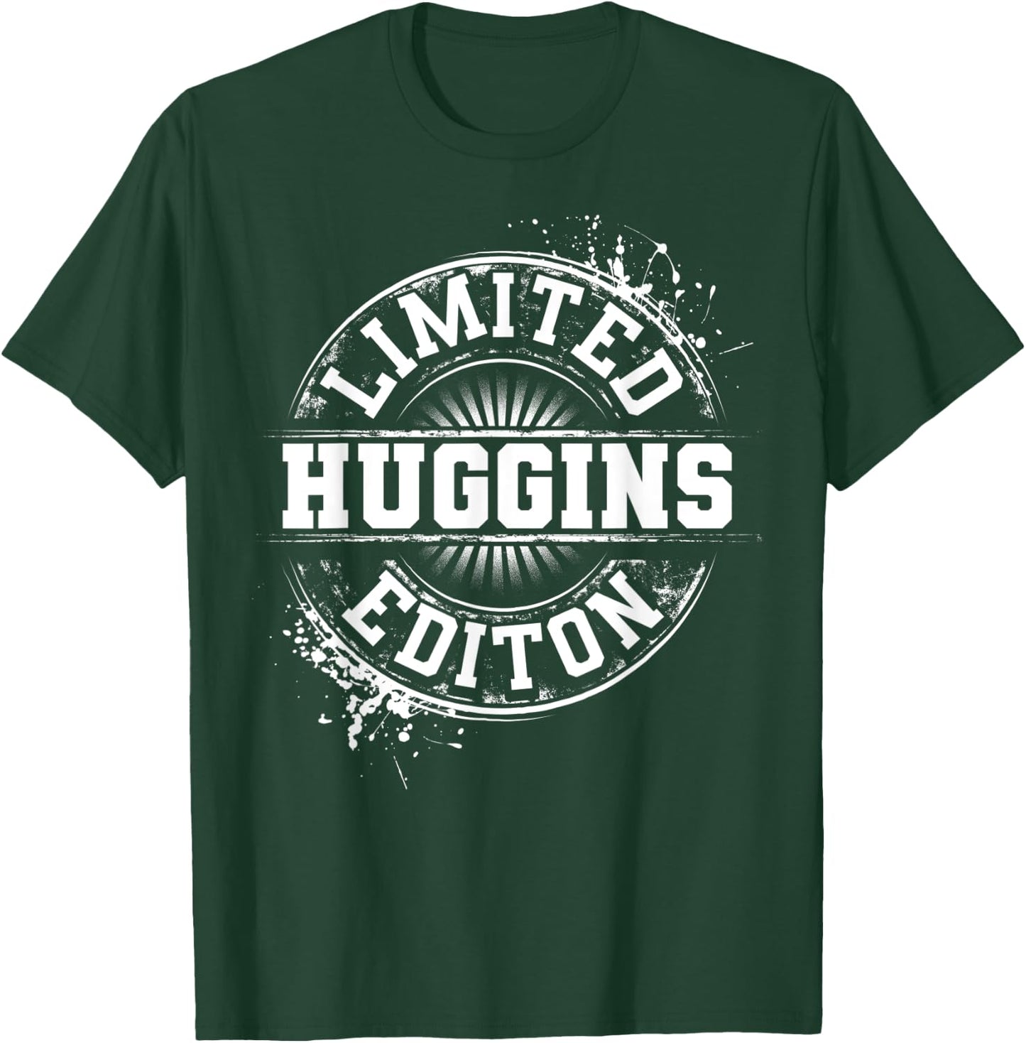 HUGGINS Funny Surname Family Tree Birthday Reunion Gift T-Shirt - T-Shirt | Forest