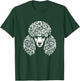 Floral Poodle Face Dog with Flowers Graphic Design T-Shirt - T-Shirt | Forest