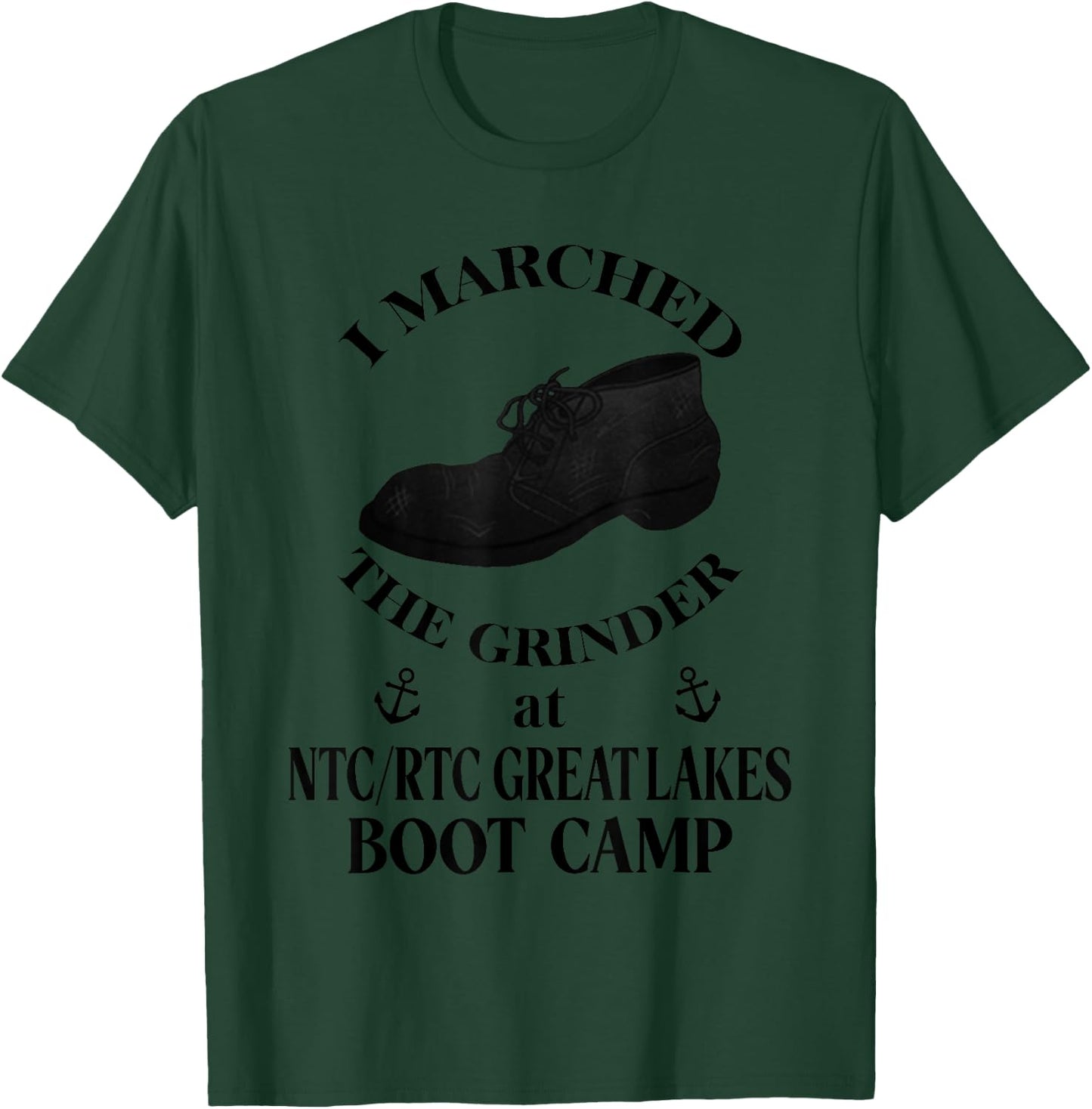 NTC RTC GREAT LAKES Boot Camp funny Sailor T-Shirt - T-Shirt | Forest