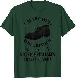 NTC RTC GREAT LAKES Boot Camp funny Sailor T-Shirt - T-Shirt | Forest