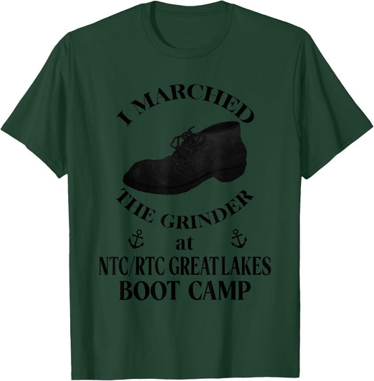 NTC RTC GREAT LAKES Boot Camp funny Sailor T-Shirt - T-Shirt | Forest