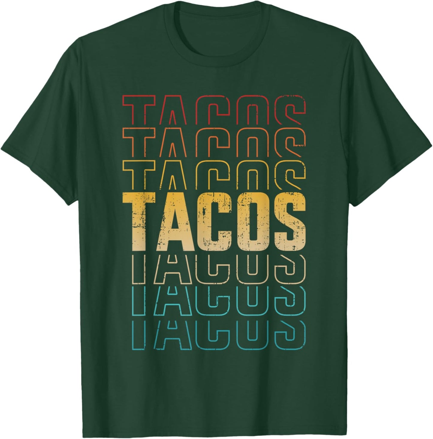 Funny retro vintage tacos for Taco Tuesday and Cinco de Mayo T-Shirt - T-Shirt | Forest