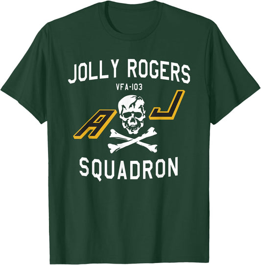 Jolly Rogers Strike Fighter Squadron VFA-103 Design T-Shirt - T-Shirt | Forest