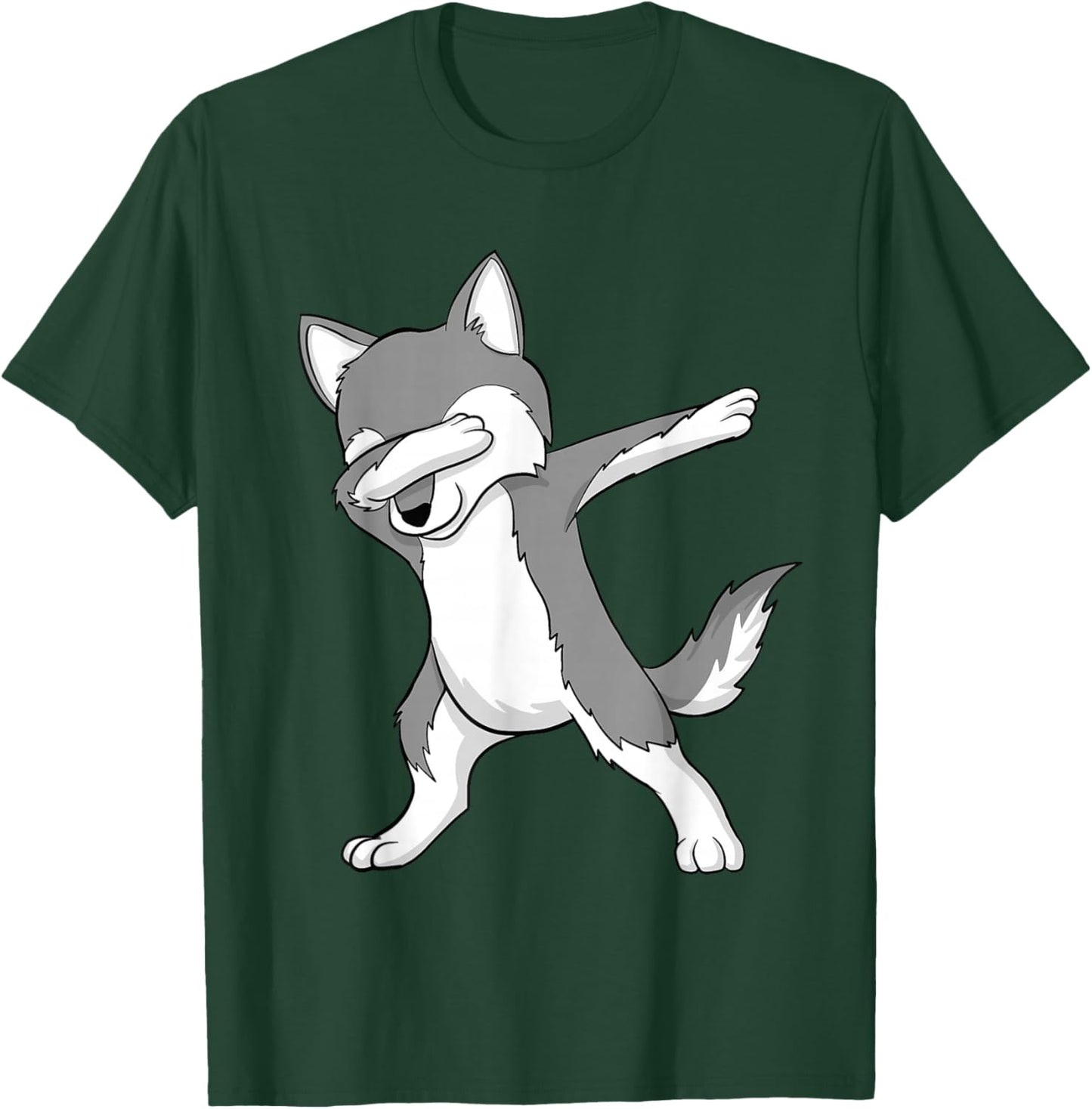 Dabbing Wolf - Wildlife Nature Animal Lover Hunter T-Shirt - T-Shirt | Forest