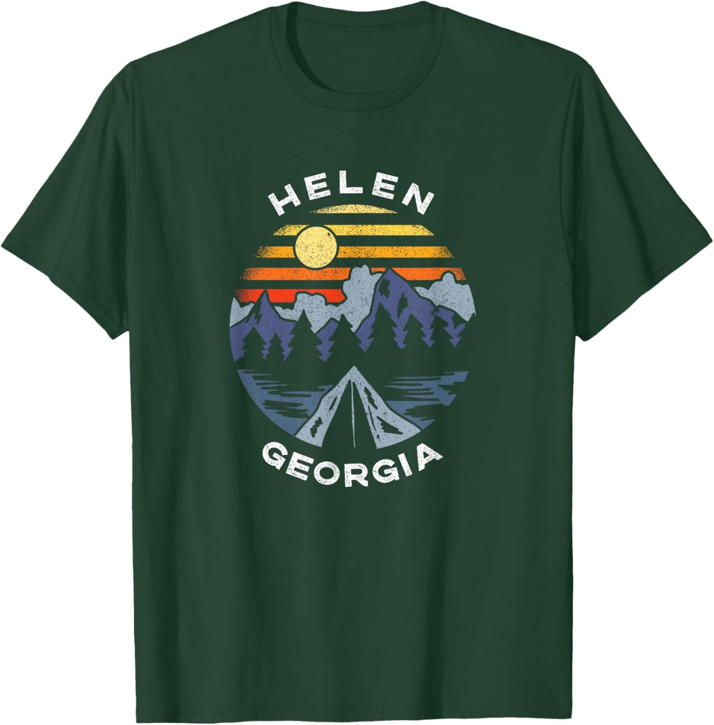 Helen Georgia Mountains Lake GA Vacation Souvenir T-Shirt - T-Shirt | Forest