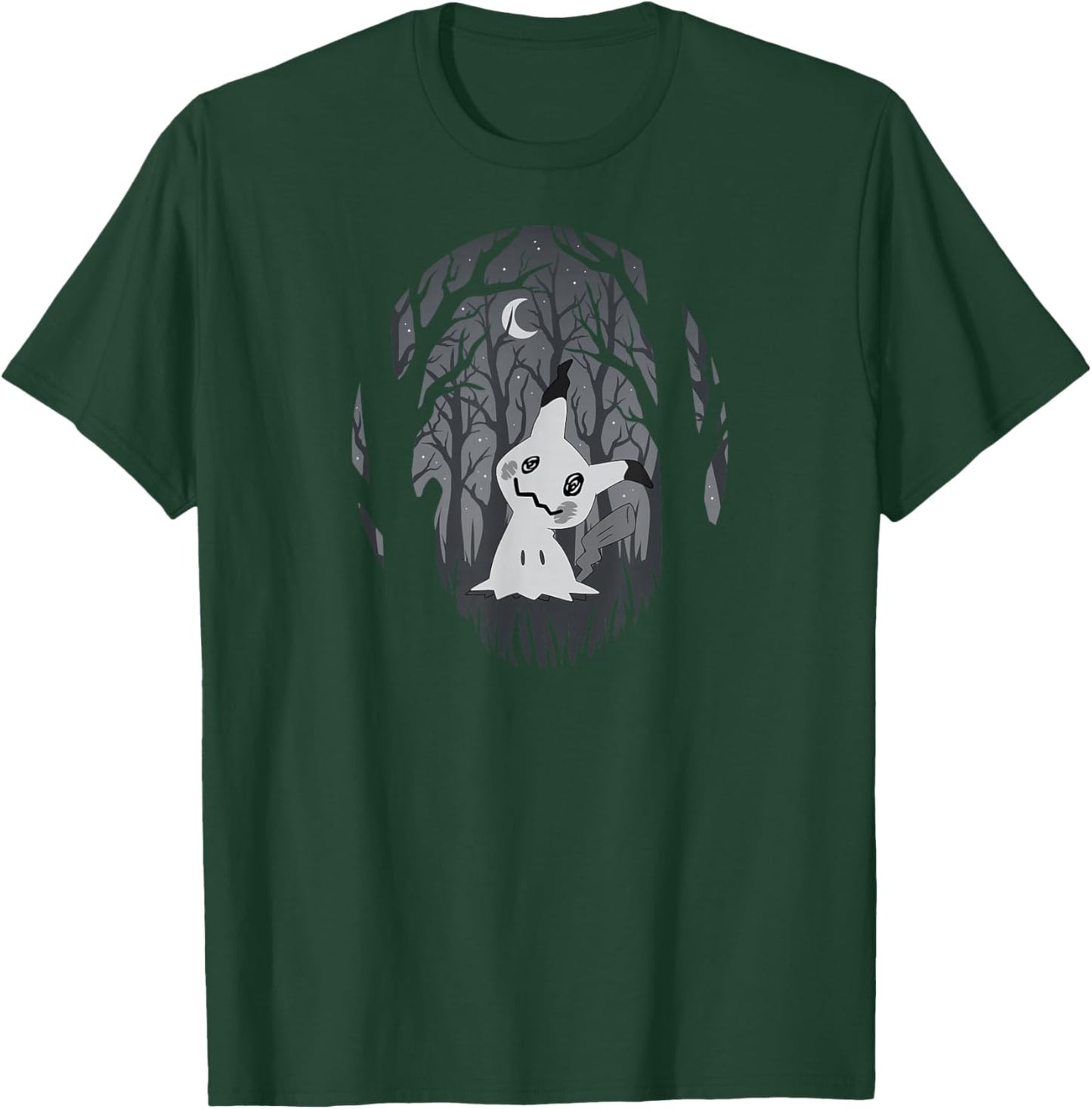 Pokémon - Mimikyu Ghost Fairy Type Dark Spooky Forest T-Shirt - T-Shirt | Forest