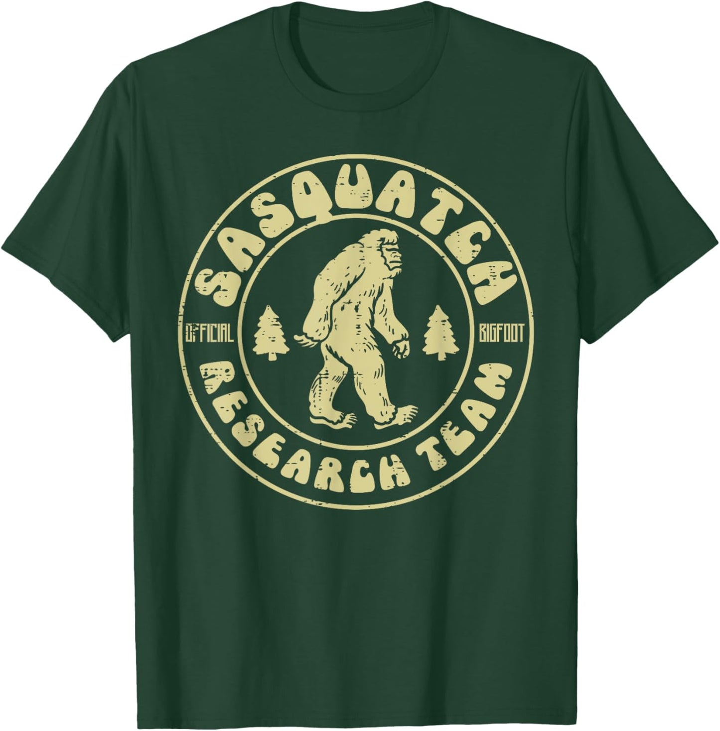 Sasquatch Research Team Funny Bigfoot Yeti Men Women Kids T-Shirt - T-Shirt | Forest