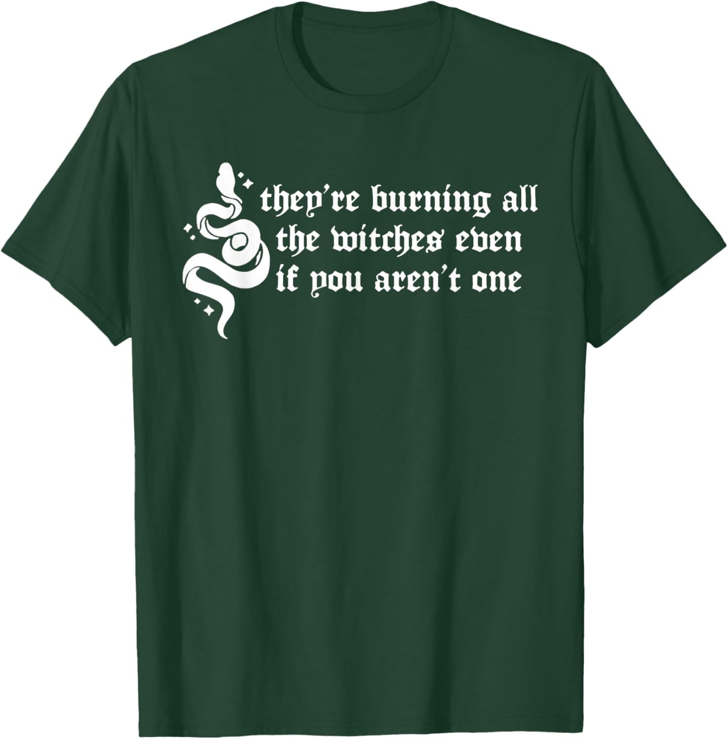 They're Burning All the Witches Even If You Aren't One T-Shirt - T-Shirt | Forest