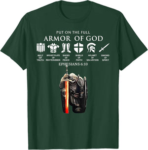 Put On The Full Armor Of God T-Shirt - T-Shirt | Forest