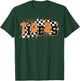 Tigers School Spirit Tiger Pride Orange Tigers Checkered T-Shirt - T-Shirt | Forest