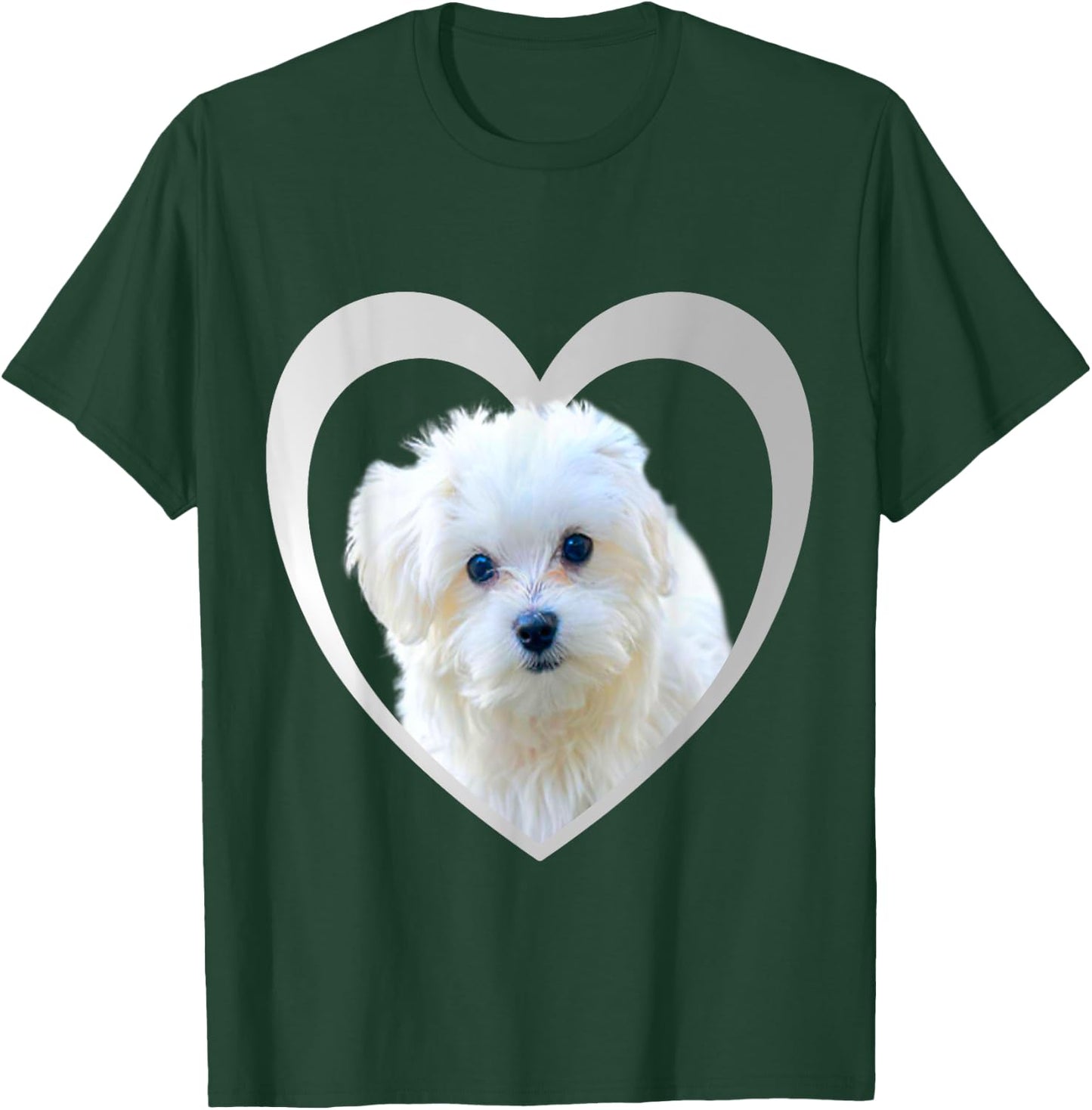 Maltese - Maltese Dog - Maltese Men Women Girls Kids T-Shirt - T-Shirt | Forest