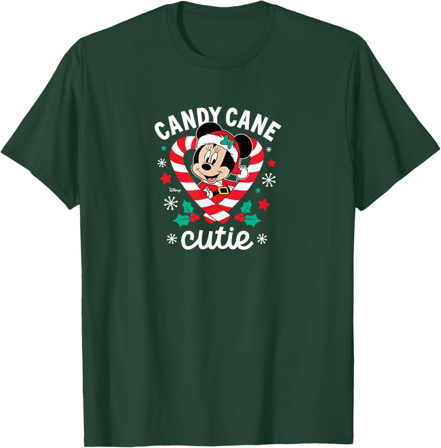 Disney - Minnie Candy Cane Cutie Christmas T-Shirt - T-Shirt | Forest
