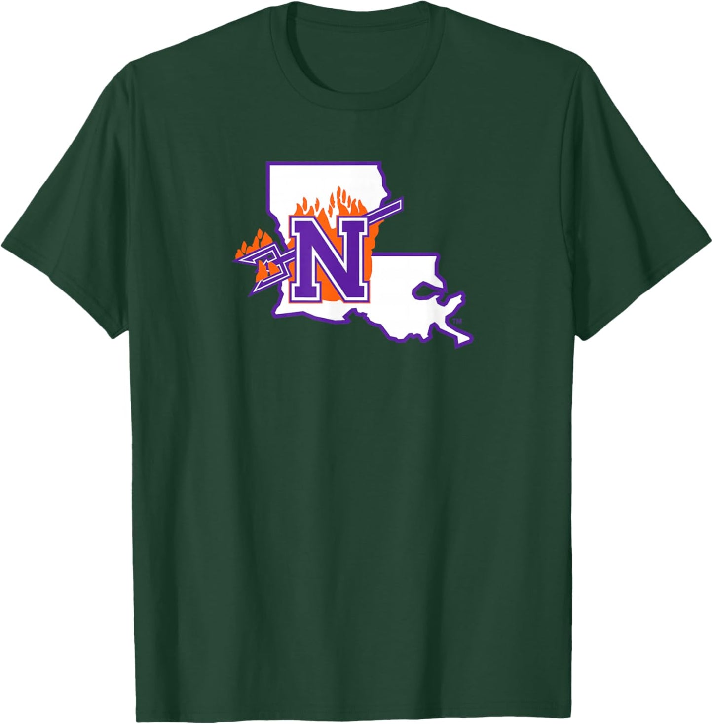 Northwestern State University NSU Demons Primary Logo T-Shirt - T-Shirt | Forest