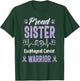 proud Sister Esophageal cancer warrior awareness ribbon T-Shirt - T-Shirt | Forest