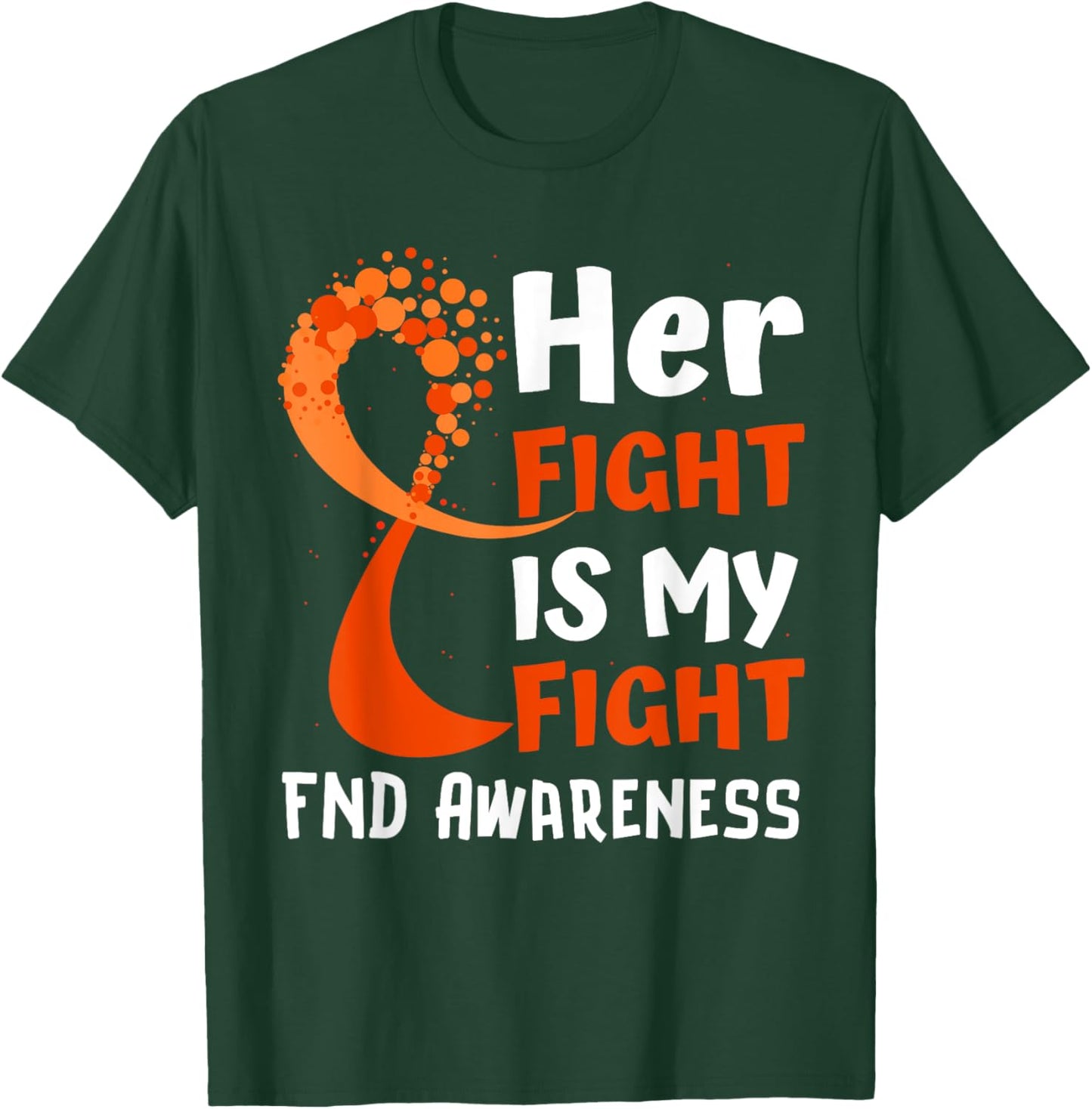 Functional Neurological Disorder Awareness FND Ribbon Family T-Shirt - T-Shirt | Forest