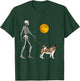 Akita Inu Skeleton Dog Walking Halloween Costume T-Shirt - T-Shirt | Forest