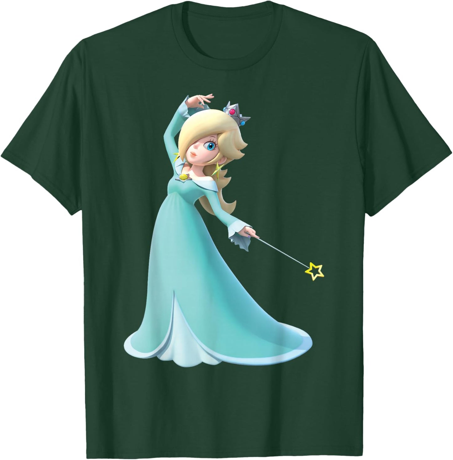 Super Mario Vintage Rosalina 3D Nintendo Poster T-Shirt - T-Shirt | Forest