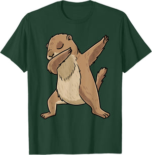 Dabbing Prairie Dog Rodent Men Women Kids T-Shirt - T-Shirt | Forest