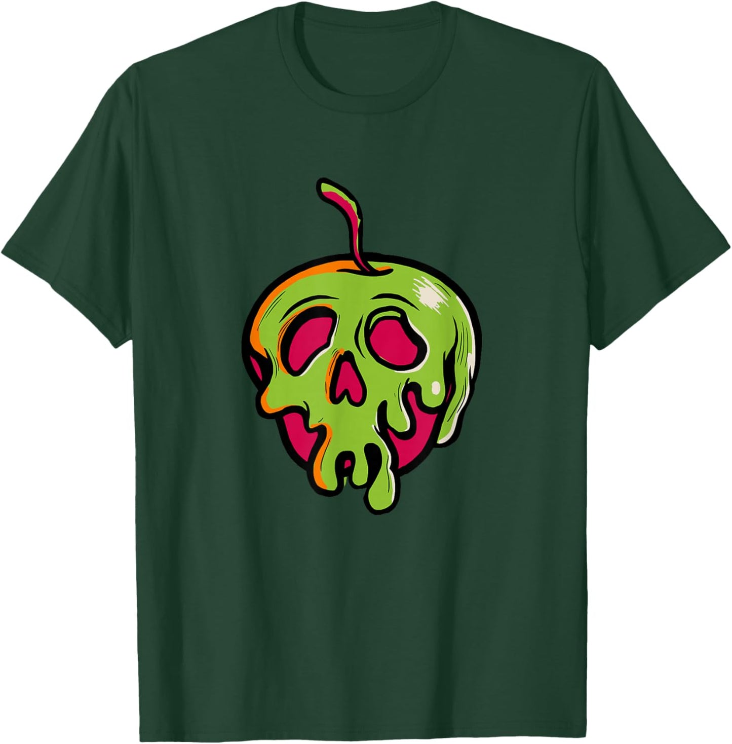 Disney Villains Retro Halloween Evil Queen's Poisoned Apple T-Shirt - T-Shirt | Forest
