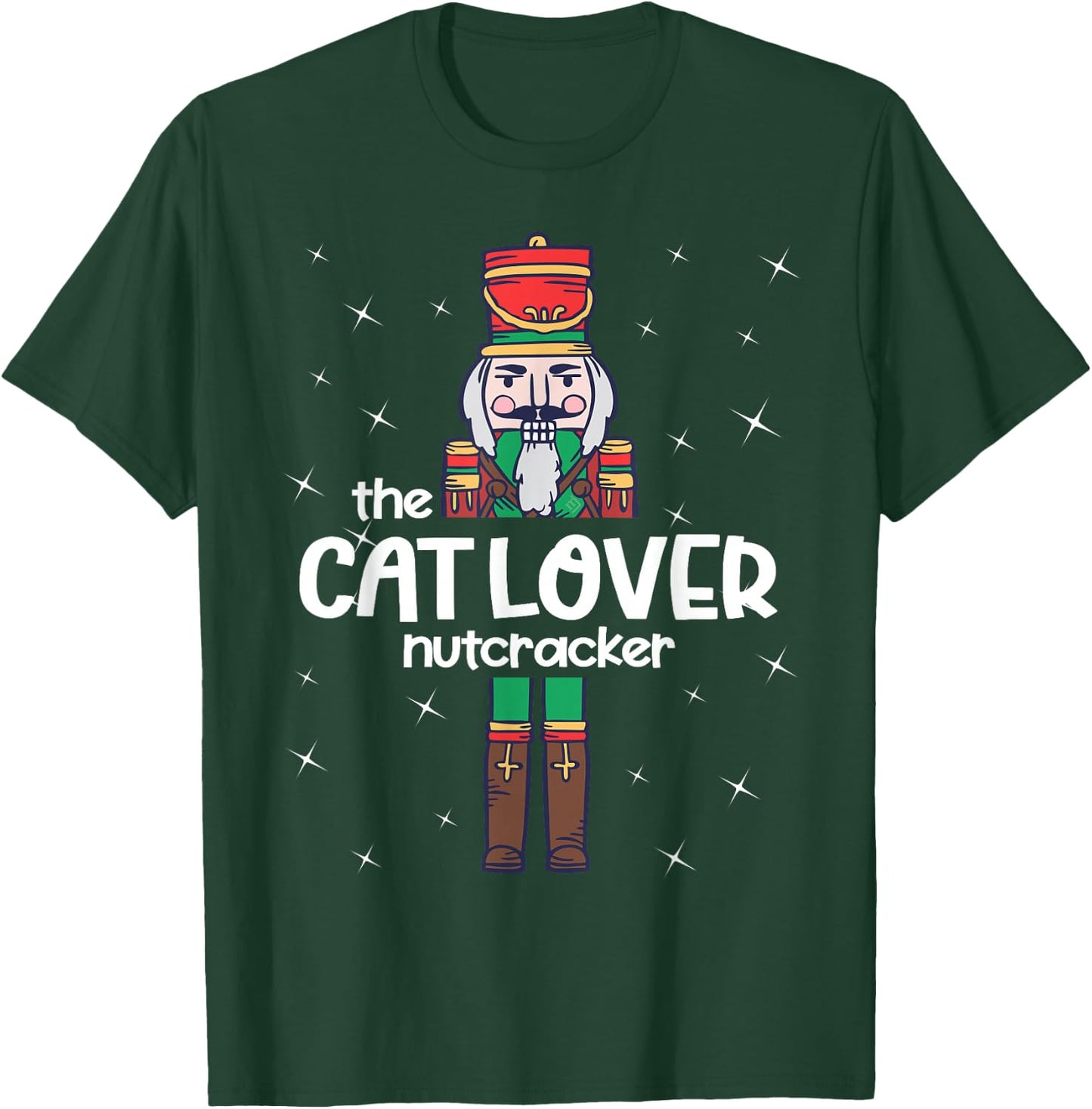 Cat Lover Nutcracker Family Matching Funny Pajama Women Kids T-Shirt - T-Shirt | Forest