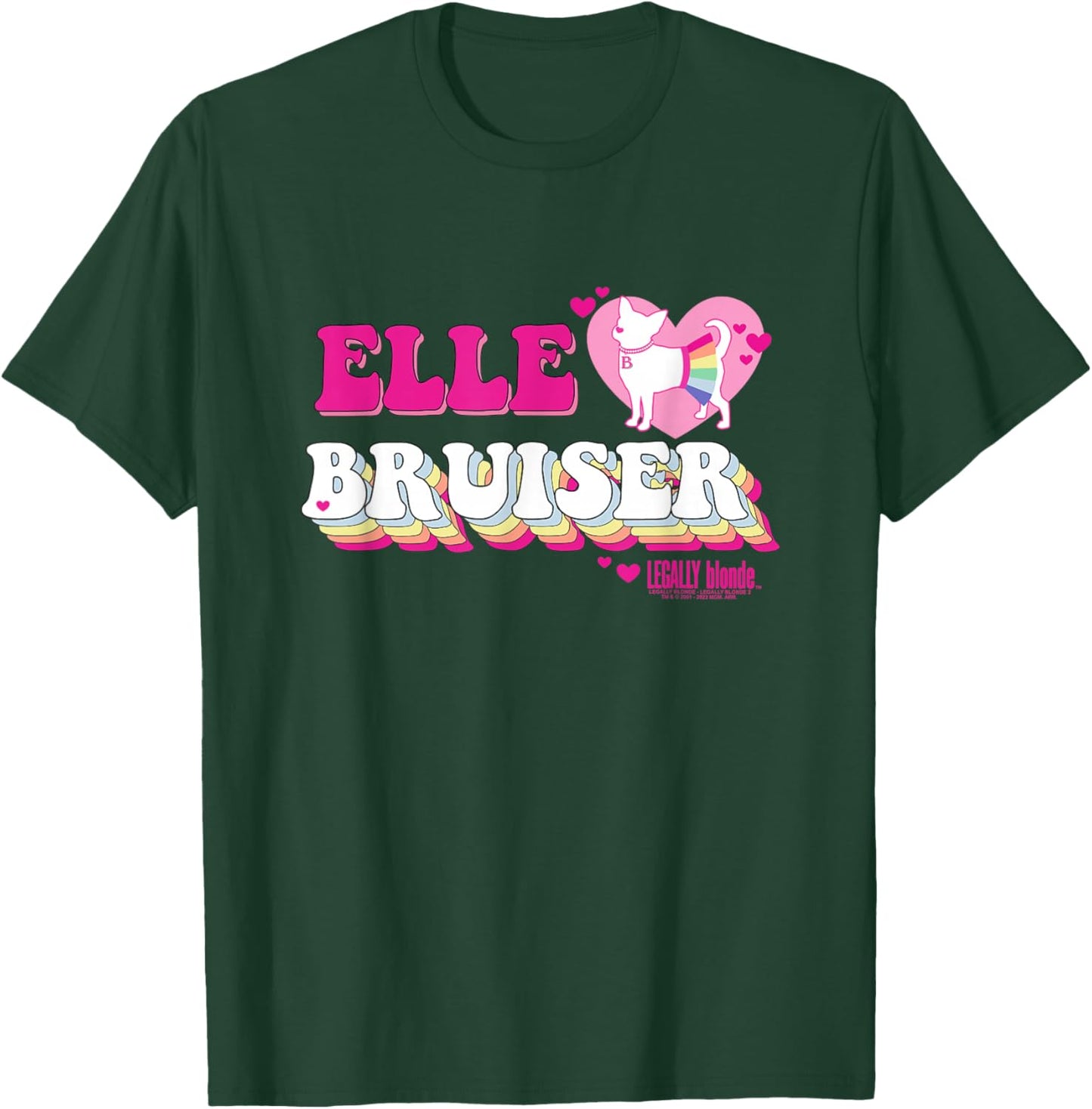 Legally Blonde Elle Hearts Bruiser T-Shirt - T-Shirt | Forest