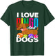 I Love Bingo And Dogs Fun Dog Lovers Bingo T-Shirt - T-Shirt | Forest