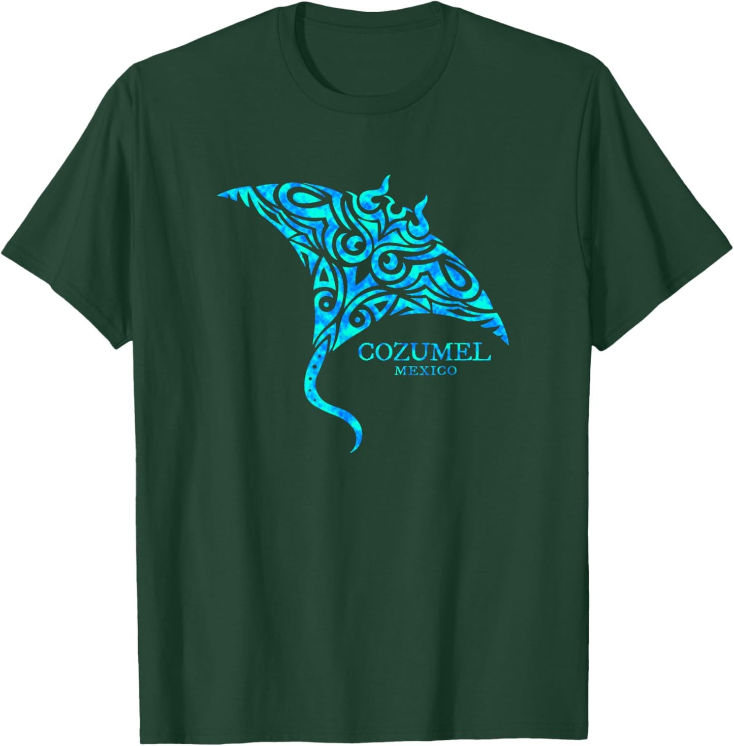 Cozumel Mexico Stingray Boys Girls Souvenir T-Shirt - T-Shirt | Forest