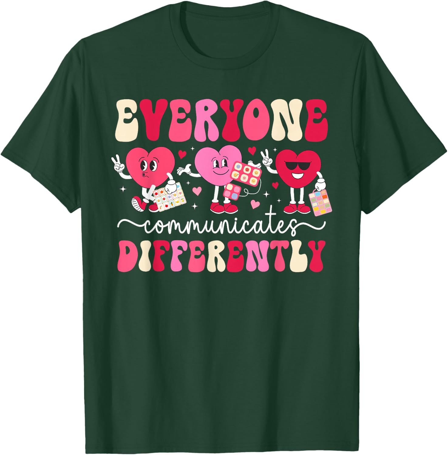 Valentine SLP Valentines Day Speech Language Pathologist T-Shirt - T-Shirt | Forest