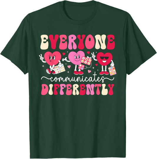 Valentine SLP Valentines Day Speech Language Pathologist T-Shirt - T-Shirt | Forest