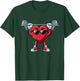 Healthy Heart Heart Disease Awareness Weightlifting Funny T-Shirt - T-Shirt | Forest
