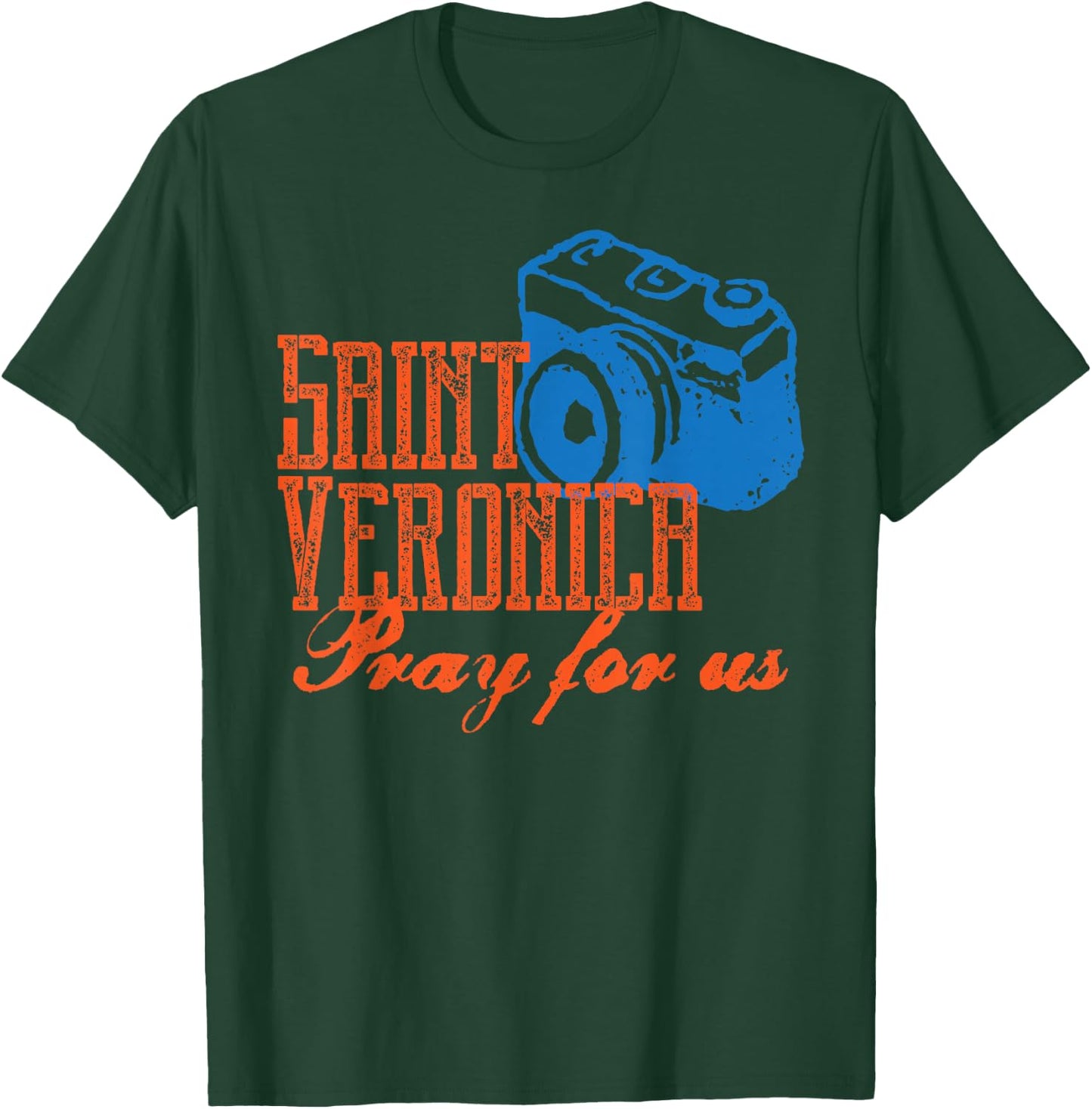 St Veronica Patron Saint Photography Photographers Catholic T-Shirt - T-Shirt | Forest