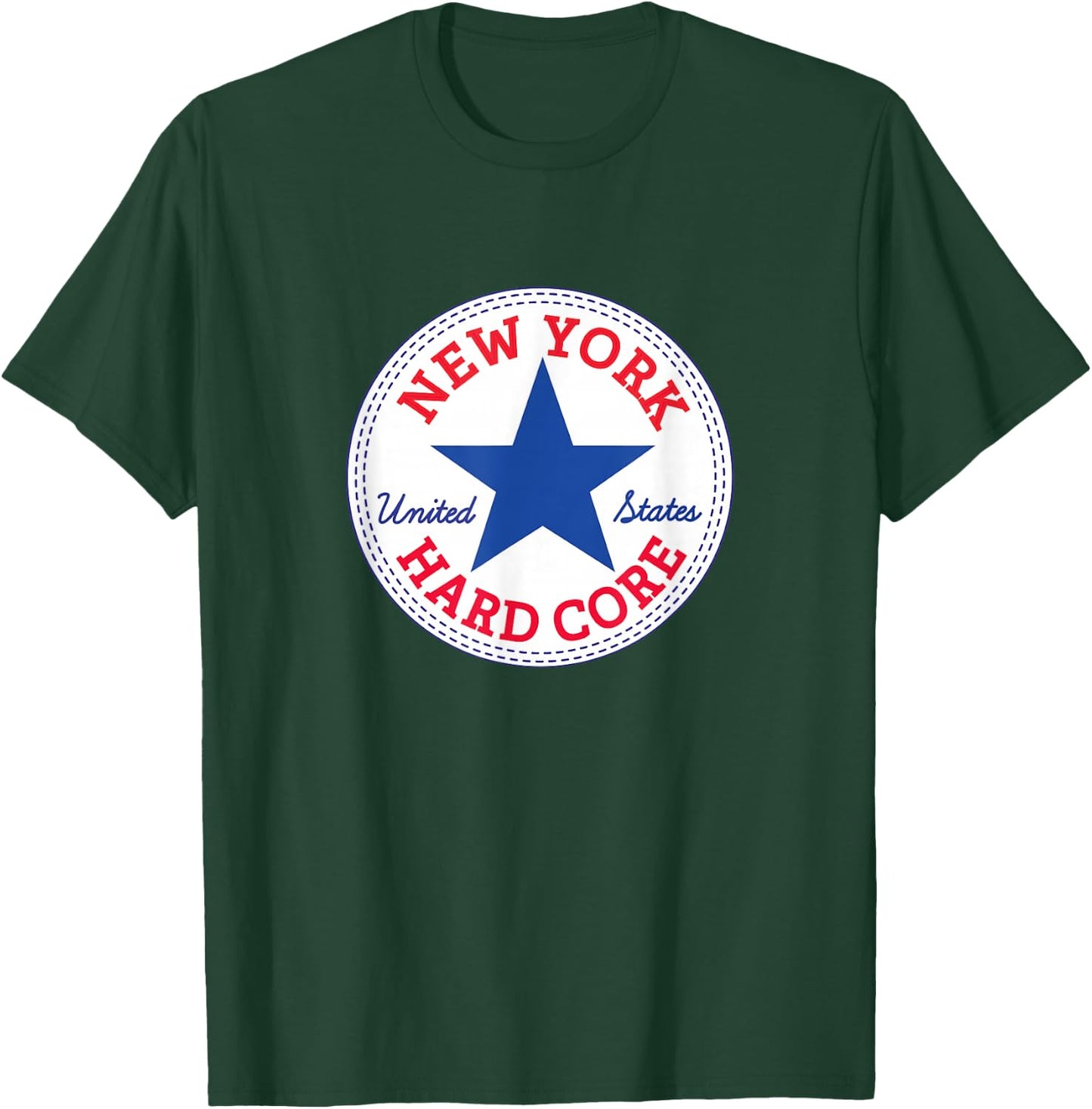 New York HARD CORE NYHC USA Straight Edge T-Shirt - T-Shirt | Forest