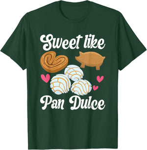Sweet Pan Dulce Conchas Latina Mexican Mujer Concha Pastry T-Shirt - T-Shirt | Forest