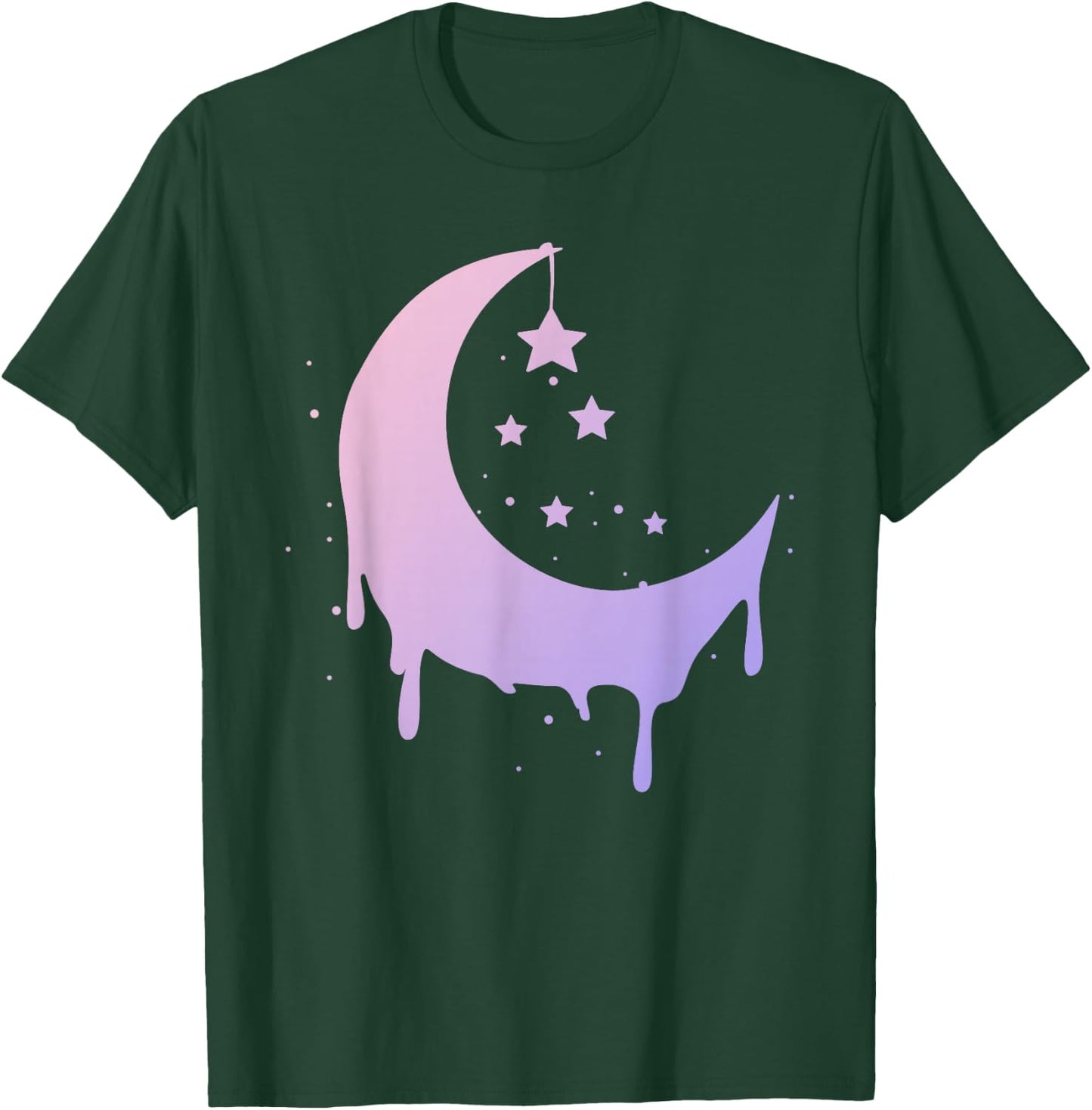 Pastel Moon Goth Vaporwave T-Shirt - T-Shirt | Forest