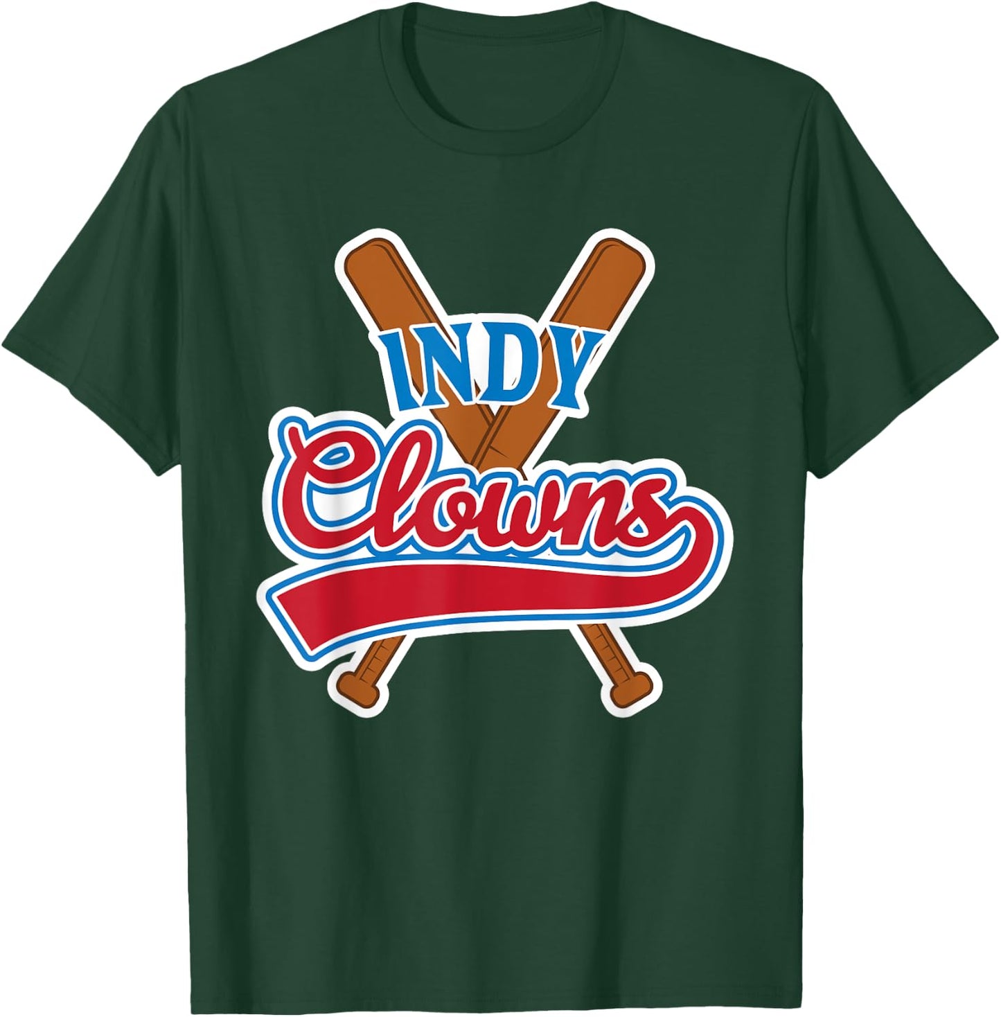 Indianapolis Clowns Shirt Retro Indy Baseball T-Shirt - T-Shirt | Forest