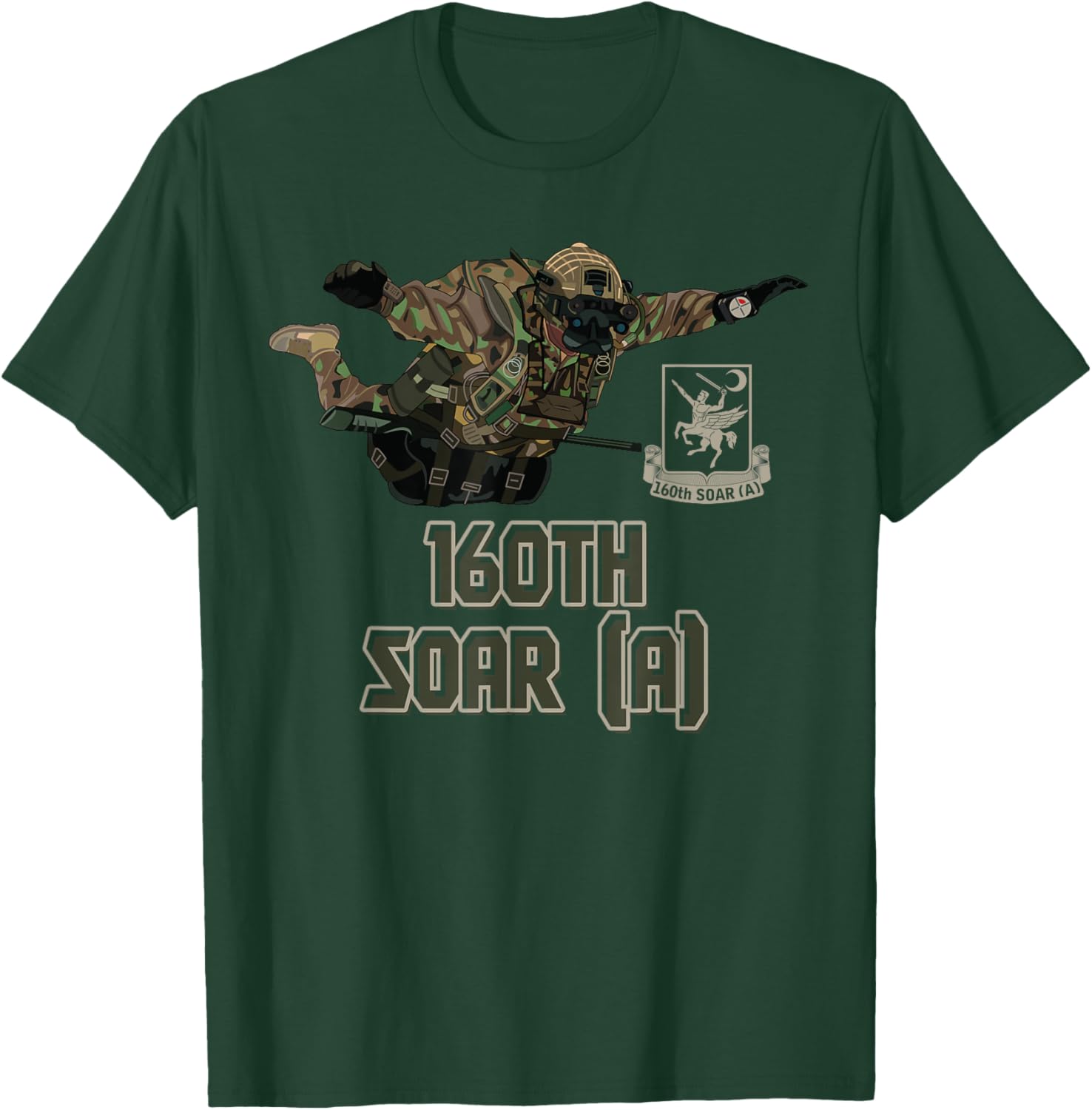 160th SOAR Special Force Airborne US Night Stalkers Army T-Shirt - T-Shirt | Forest