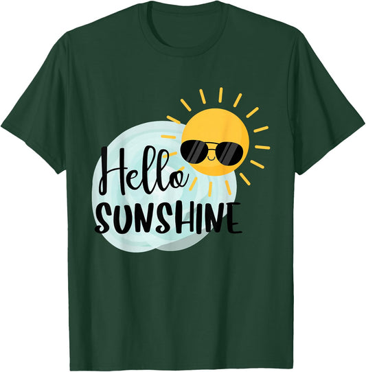 Hello Sunshine Cool Sun T-Shirt - T-Shirt | Forest