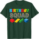 Birthday Squad Blocks Building Master Builder Bday Funny T-Shirt - T-Shirt | Forest