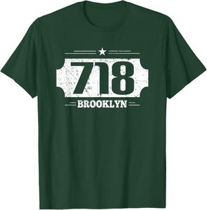 Area Code 718 Brooklyn T-Shirt - T-Shirt | Forest