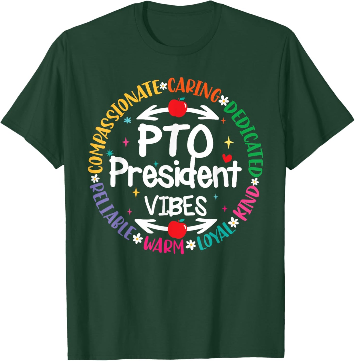 PTO President Parent Teacher Squad Group Volunteer Matching Men Women Girls Kids T-Shirt - T-Shirt | Forest