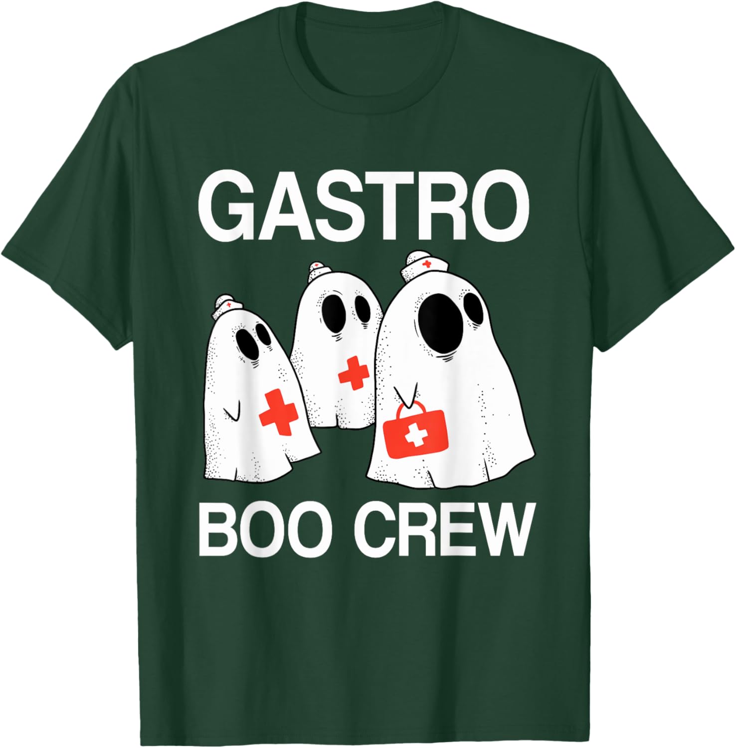 Spooky Gastro Boo Crew Halloween Costume Gi Nurse T-Shirt - T-Shirt | Forest