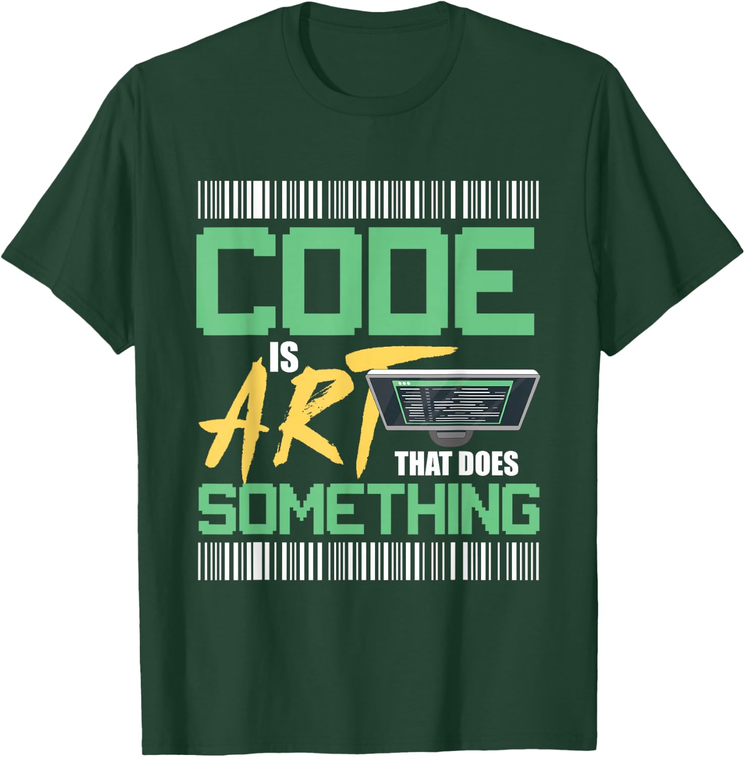 Code is art that does something for Programmer Developer T-Shirt - T-Shirt | Forest