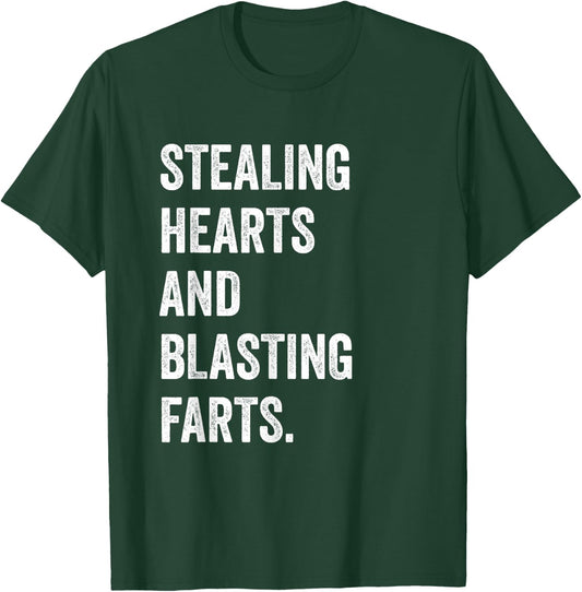 Stealing Hearts And Blasting Farts Vintage toddler & kids T-Shirt - T-Shirt | Forest