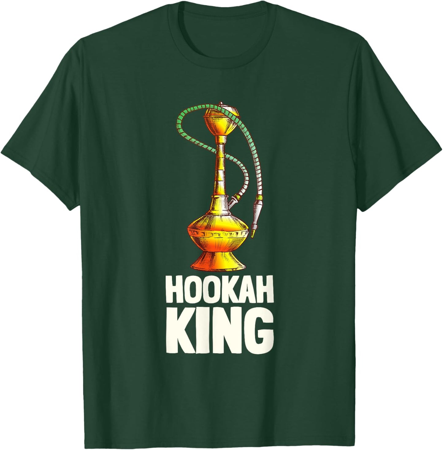 Hookah Bar And Waterpipe - Hookah King T-Shirt - T-Shirt | Forest