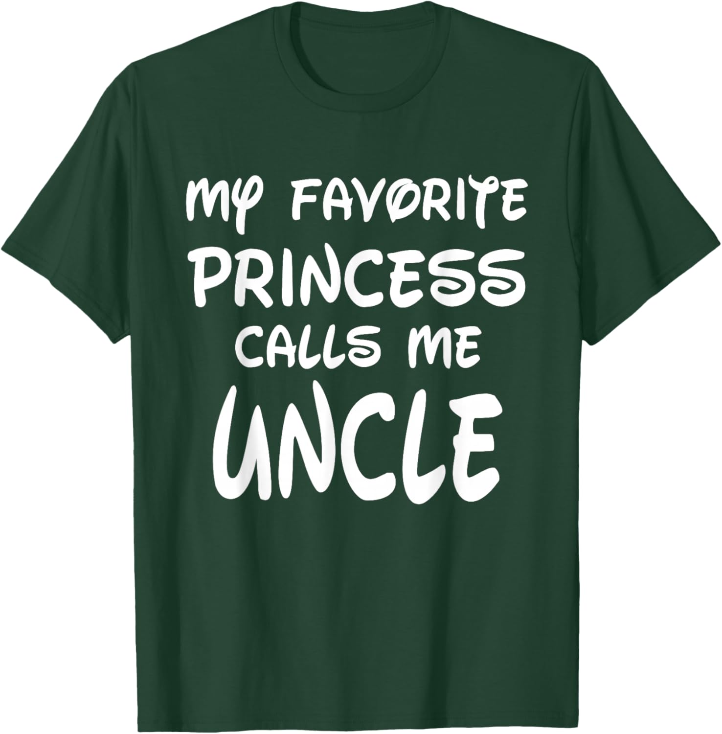 My Favorite Princess Calls Me Uncle Vintage Christmas Xmas T-Shirt - T-Shirt | Forest