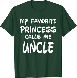 My Favorite Princess Calls Me Uncle Vintage Christmas Xmas T-Shirt - T-Shirt | Forest