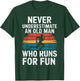 Old Man Running Humor Fitness Lover Funny Senior Runner T-Shirt - T-Shirt | Forest