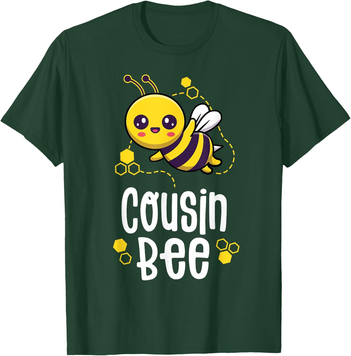 Cousin Bee Family Matching Birthday Outfit T-Shirt - T-Shirt | Forest